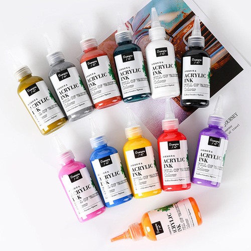 Acrylic Markers Water-Soluble Ink Paint 120ml Children's Art Drawing Doodle Acrylic Pen Refill