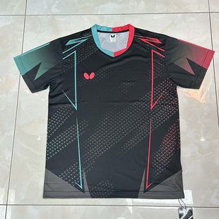 Butterfly Japan 2025 New Butterfly Brand Table Tennis Uniform Quick-Drying Sweat-Absorbent Loose Short-Sleeved Men's and Women's Quick-Drying Printing