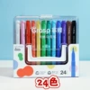 24 цвета (с хлопковым стержнем, использование после снятия крышки)