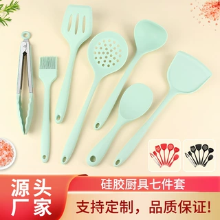 定制硅胶铲 汤勺盛汤勺漏勺不粘锅硅胶厨具硅胶炒菜铲子专用