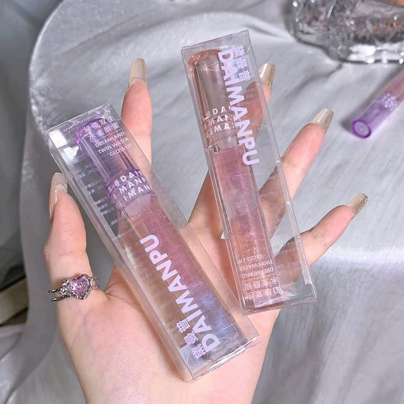 DAIMANPU Lip gloss, moisturizing transparent lip balm, intense hydration