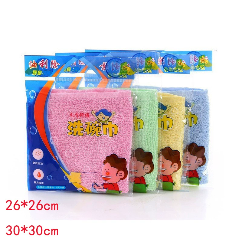 Kitchen Absorbent Dishcloth, Thickened Cleaning Rag, 25×25 cm, Highly Absorbent