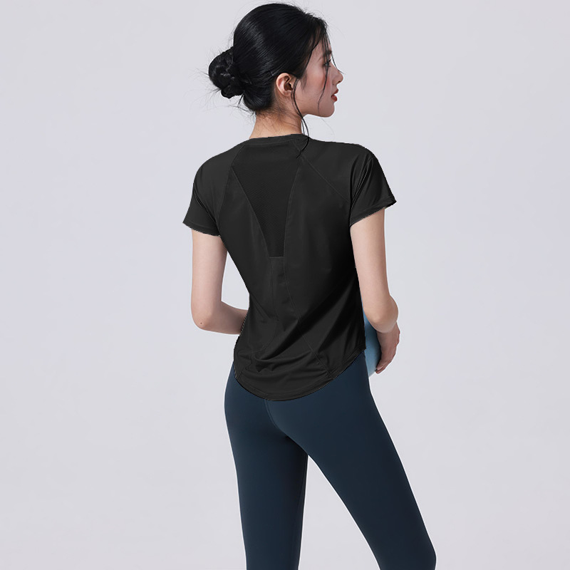 Quick-drying Sports Suit Women's Yoga Fitness Suit Loose Running Top Fitness Suit Women's_desvips.com