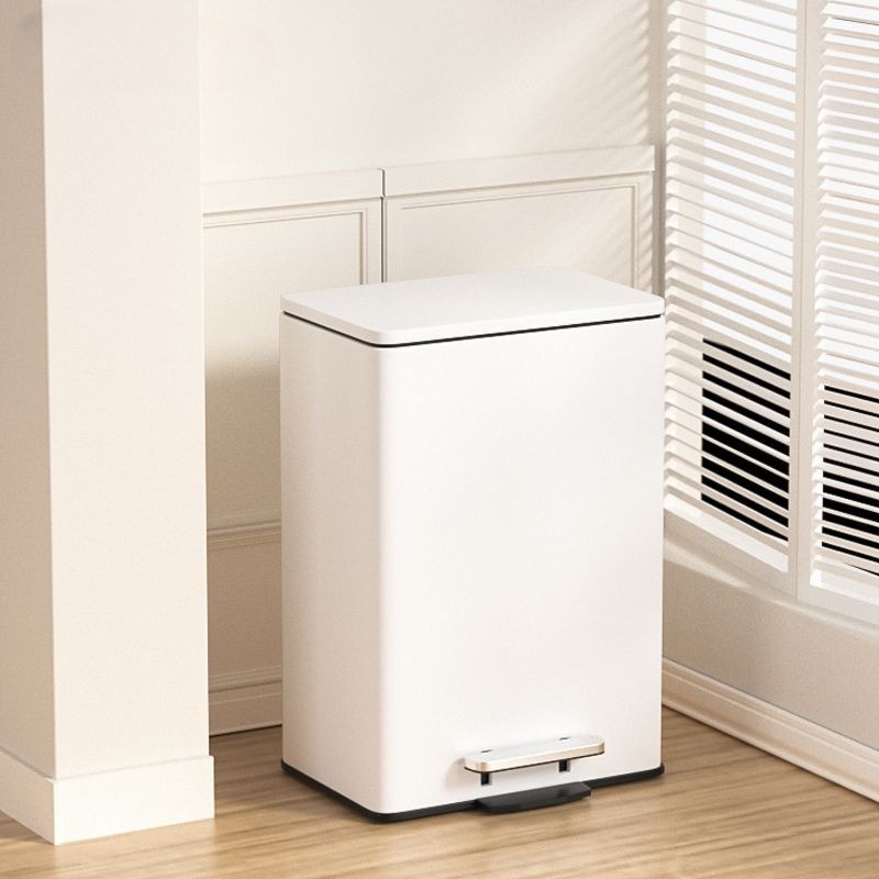Cream high quality garbage can stainless steel