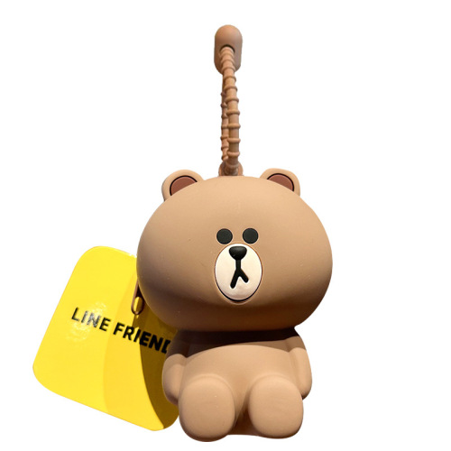 Genuine Brown Bear Coin Purse Cartoon Coni Rabbit Mini Key Bag Creative Multifunctional Headphone Storage Bag Pendant