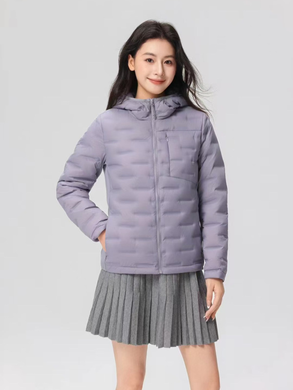 羽绒服女轻薄短款2025新款秋冬季高级感时尚保暖防风连帽上衣外套|undefined