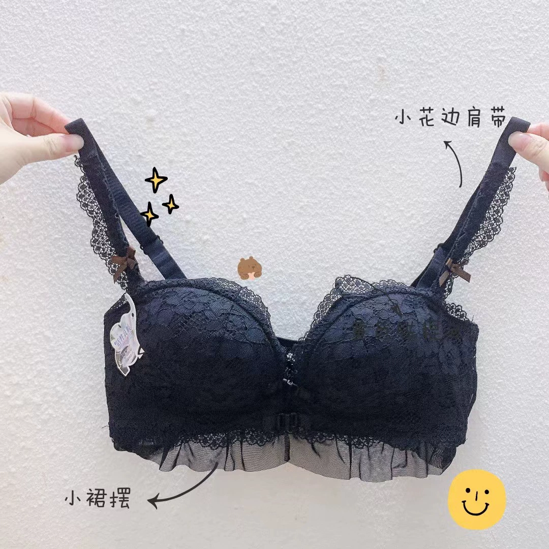 Fashionable sexy lace push up bra, wireless bra, teen girl bra, set, beautiful back, wholesale