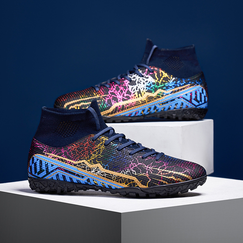 ShoeGlobe Cross-Border Mandarin Duck Football Men's Broken AG Long Nails Youth Children's Sports Boys' Elementary School Training_voghion.com