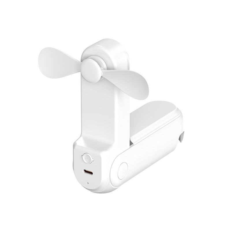 2025 新学生屋外ハンドヘルドポータブル小型ファン USB 折りたたみ多機能フォーインワンミニ小型ファン|undefined