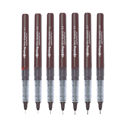 German Red Ring Pen Drawing Pen Hand-drawn Art Student-Specific Black Waterproof Oil Comic Line Pen Drawing