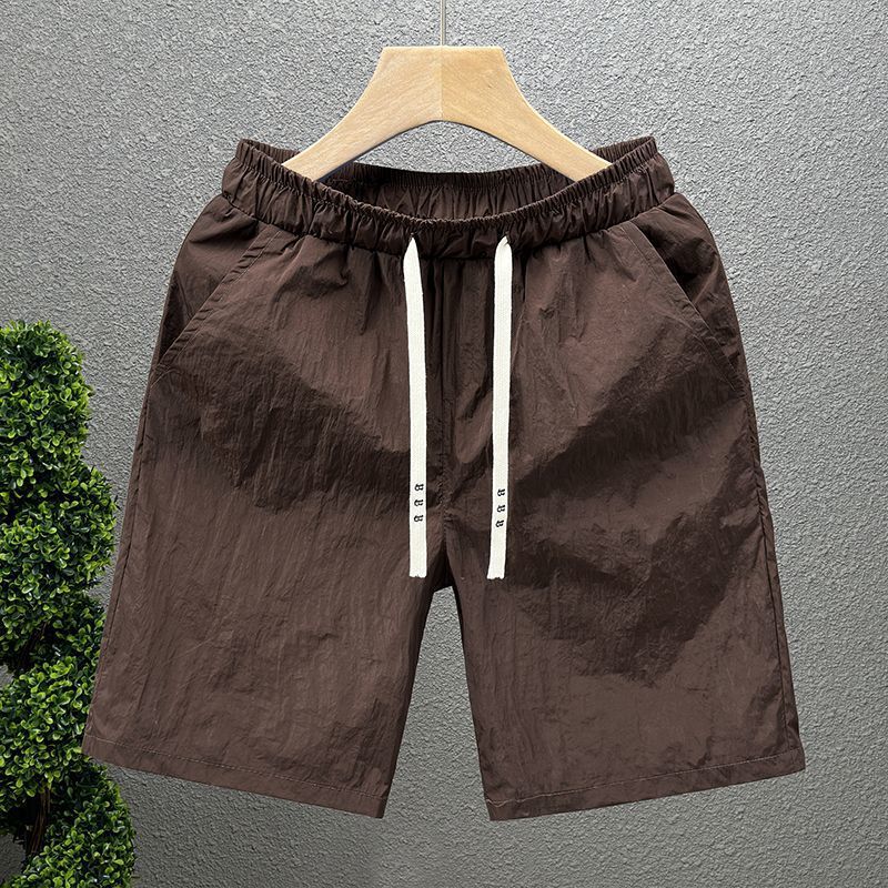 2025 Summer Thin Men's Sports Versatile Trendy Casual Loose Quick-Dry Shorts for Teenagers