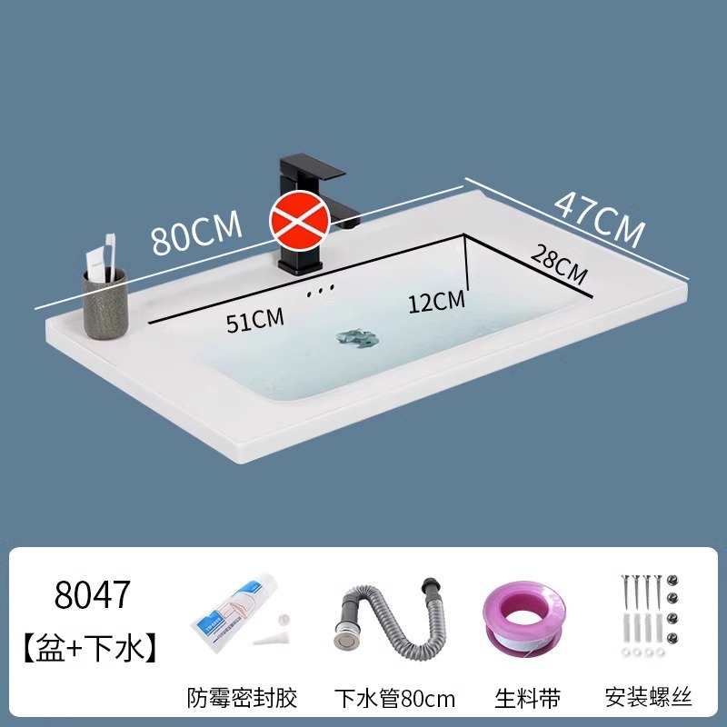 lavabo semi-incrustado cerámica en una sola bañera gabinete de baño comercio exterior lavabo lavabo lavabo lavabo