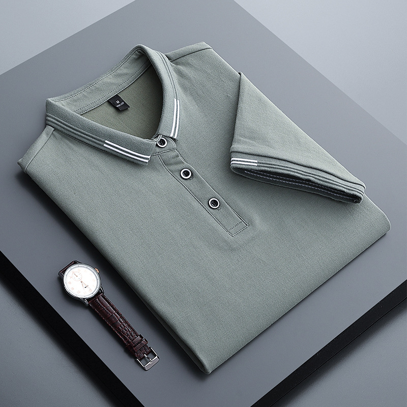 Летняя трикотажная рубашка, тонкая футболка, короткий рукав