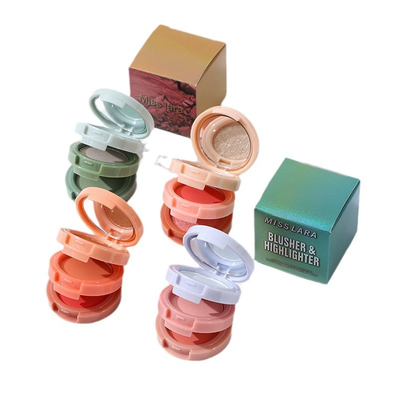 Highlighter, face blush, eyeshadow palette, (Cross-border trading), three in one