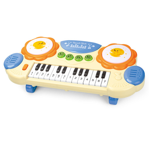 Cross-border children's multi-functional electronic keyboard toy, enlightenment learning musical instrument lights music preschool education intelligent clap drum