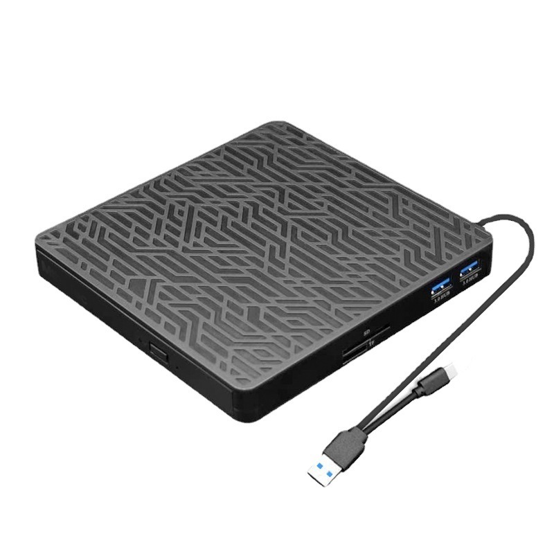 5-in-1 DVD レコーダー USB/TYPE-C デュアルヘッド データケーブル HUB 機能付き光学ドライブ ポータブル 外付け|undefined
