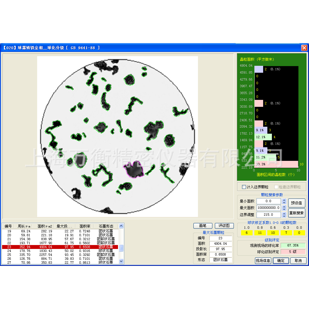 Dedicated Metallographic Analysis Software Auto Grading Comparative Grading Auxiliary Grading Metallographic Inspection System