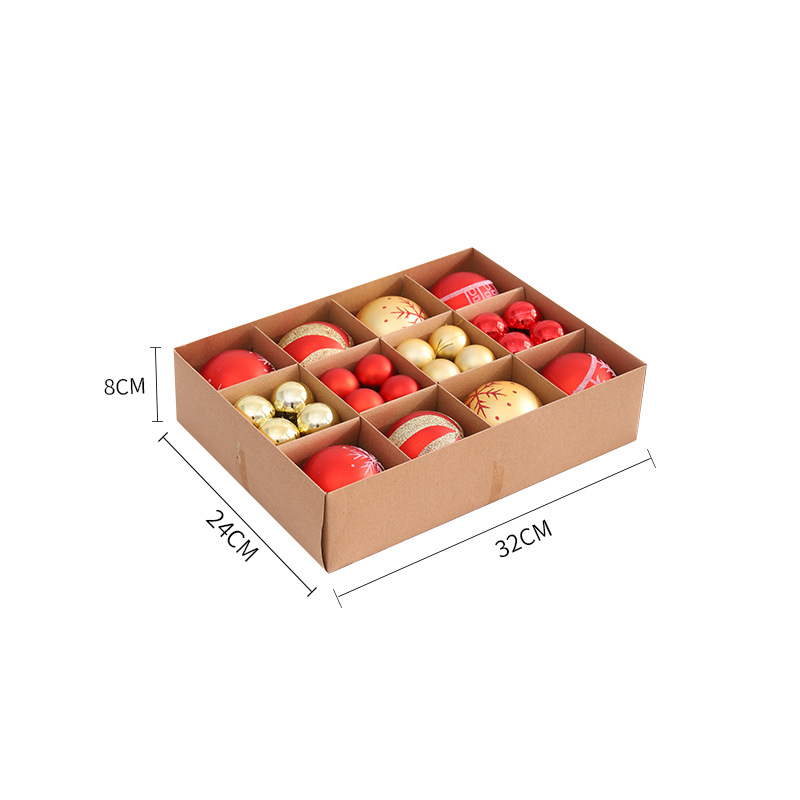 Transfronterizo exclusivo Amazon Venta caliente Nuevo pintado de galvanoplastia bolsa de regalo adornos de árbol de Navidad BOLA DE Navidad traje