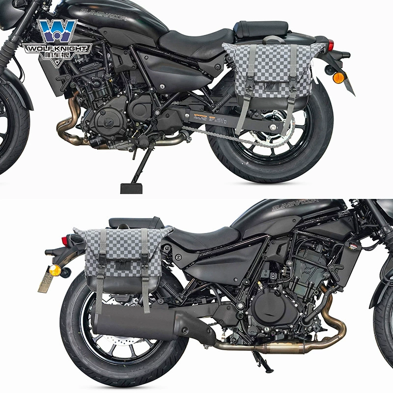 Подходит для бокового багажника Kawasaki Eliminator 500, ретро-боковой багажник, модифицированный чехол для шлема, быстросъёмный багажник со щелчком, замок, особый