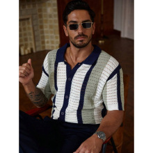 N 24463 Hollow striped knit cardigan �ο�������֯����