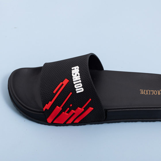 EVA Thick Slippers Men's Summer Alphabet Street Style Outer Wear Slippers Home Bathroom Bathing Slippers