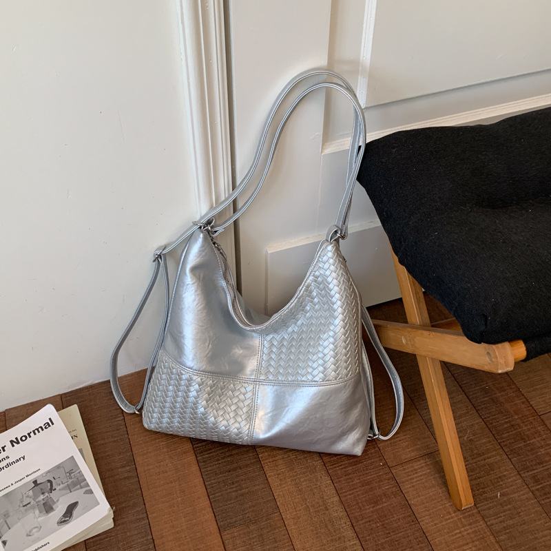 Bolsa multipropósito de gran capacidad para mujeres verano 2026 nueva moda empalme mochila de hombro de viaje bolsa de ocio