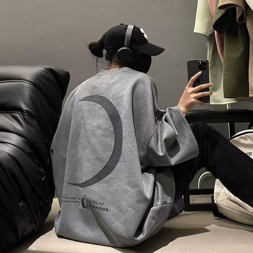 Heavyweight American vintage suede short-sleeve T-shirt for men, trendy brand, oversized military green five-sleeve summer