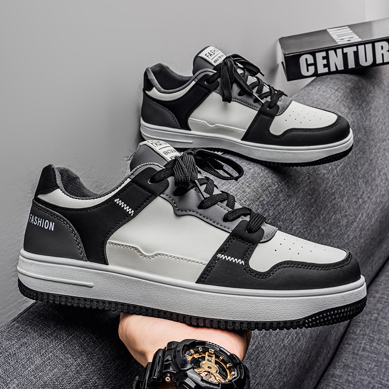 Nuevos zapatos de hombre inswind 2026 primavera tendencia versátil zapatos blancos antideslizantes anti-desgaste zapatos de skate casuales deportivos
