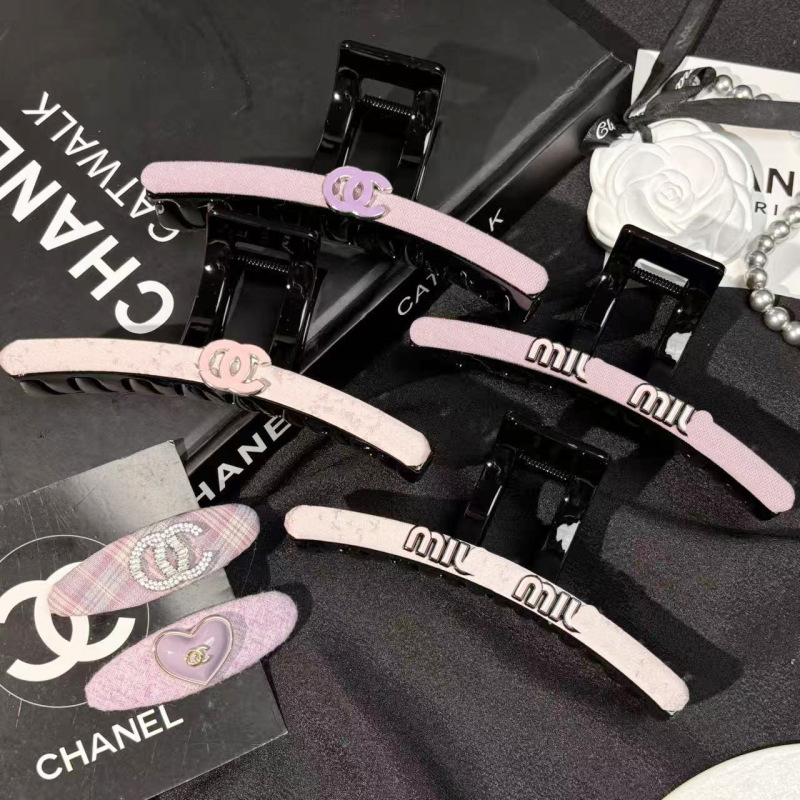 13cm Large Claw Clip New Spring/Summer Purple Miu Letter Hair Clip Shark Clip Double C Simple Pink for Girls 13cm Large Claw Clip New Spring/Summer Purple Miu Letter Hair Clip Shark Clip Double C Simple Pink for Girls