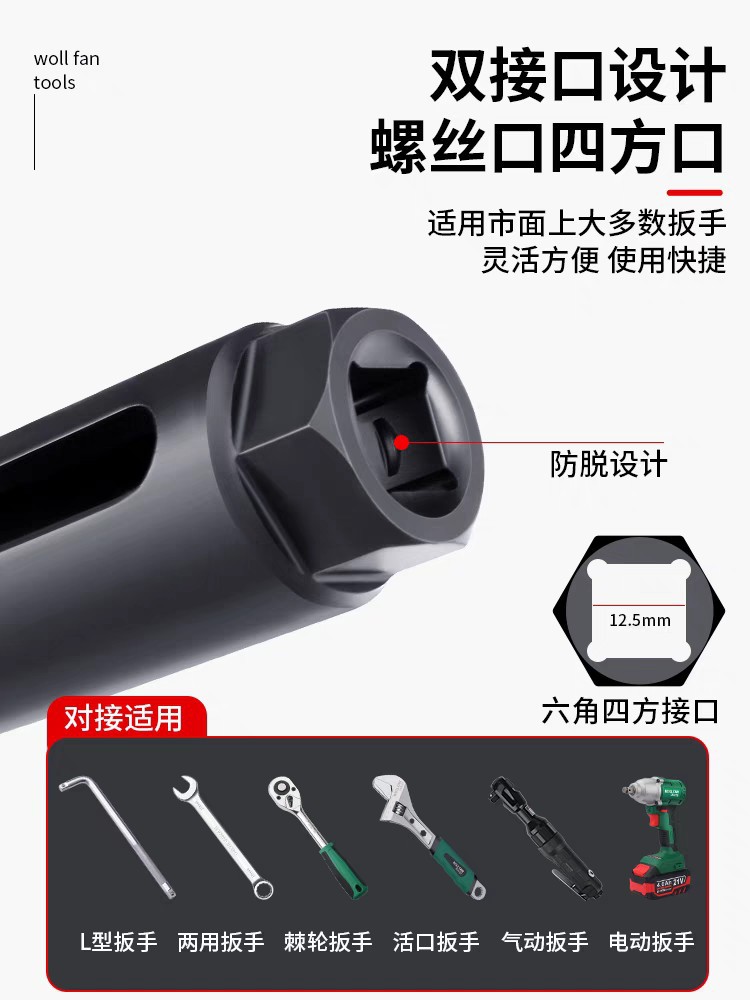 Special tool for disassembly of electric vehicle rear wheel motor screws 21mm open socket wrench electric motorcycle maintenance
