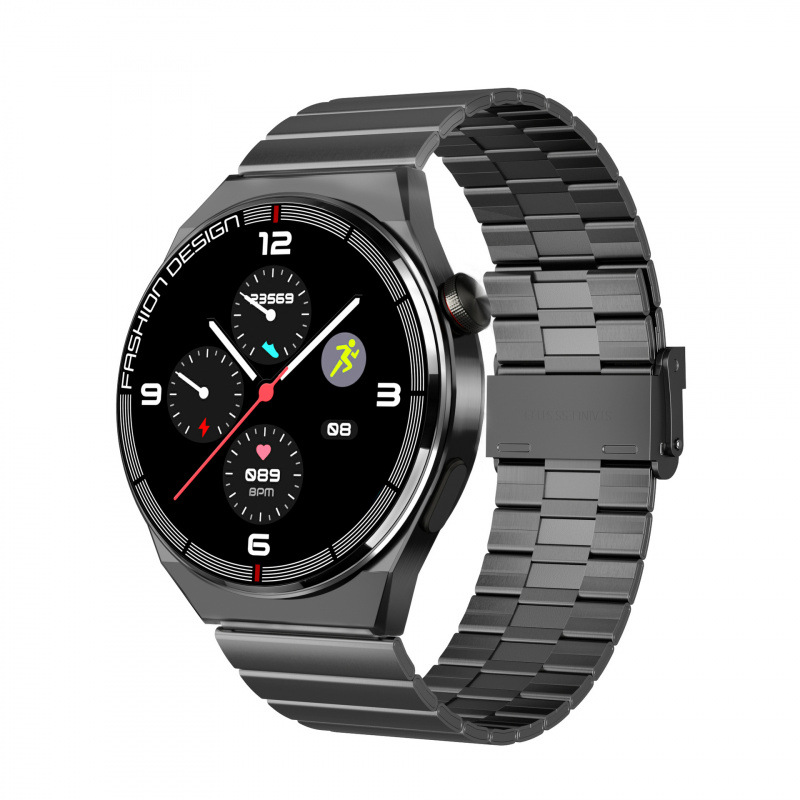 SK11 블랙 대나무 스틸 시계줄(무선충전)