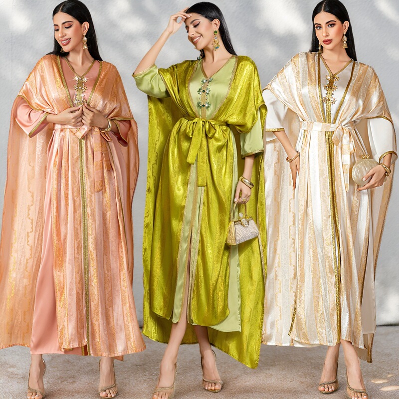 BA5143 new cross-border women's AliExpress amazon abaya two-piece dress