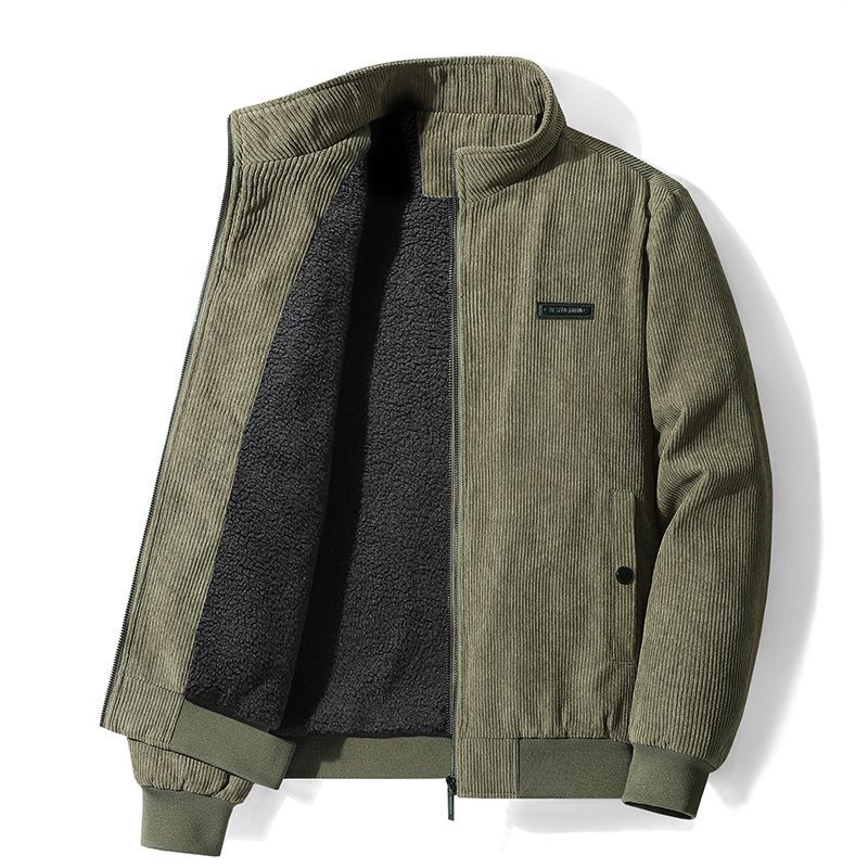 Nuevo chaqueta de cordero de moda para hombres con solapa de terciopelo más grueso chaqueta de terciopelo para hombres cálida moda para hombres