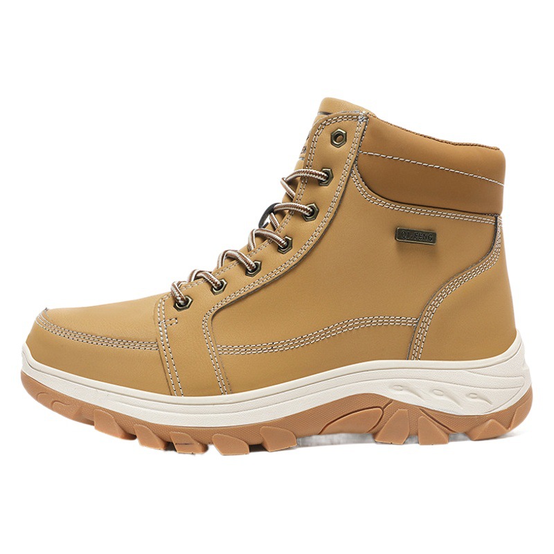 Zapatos de los hombres transfronterizos más tamaño de los hombres al aire libre de los zapatos de senderismo zapatos de trabajo de algodón caliente-acolchado zapatos botas de nieve al aire libre