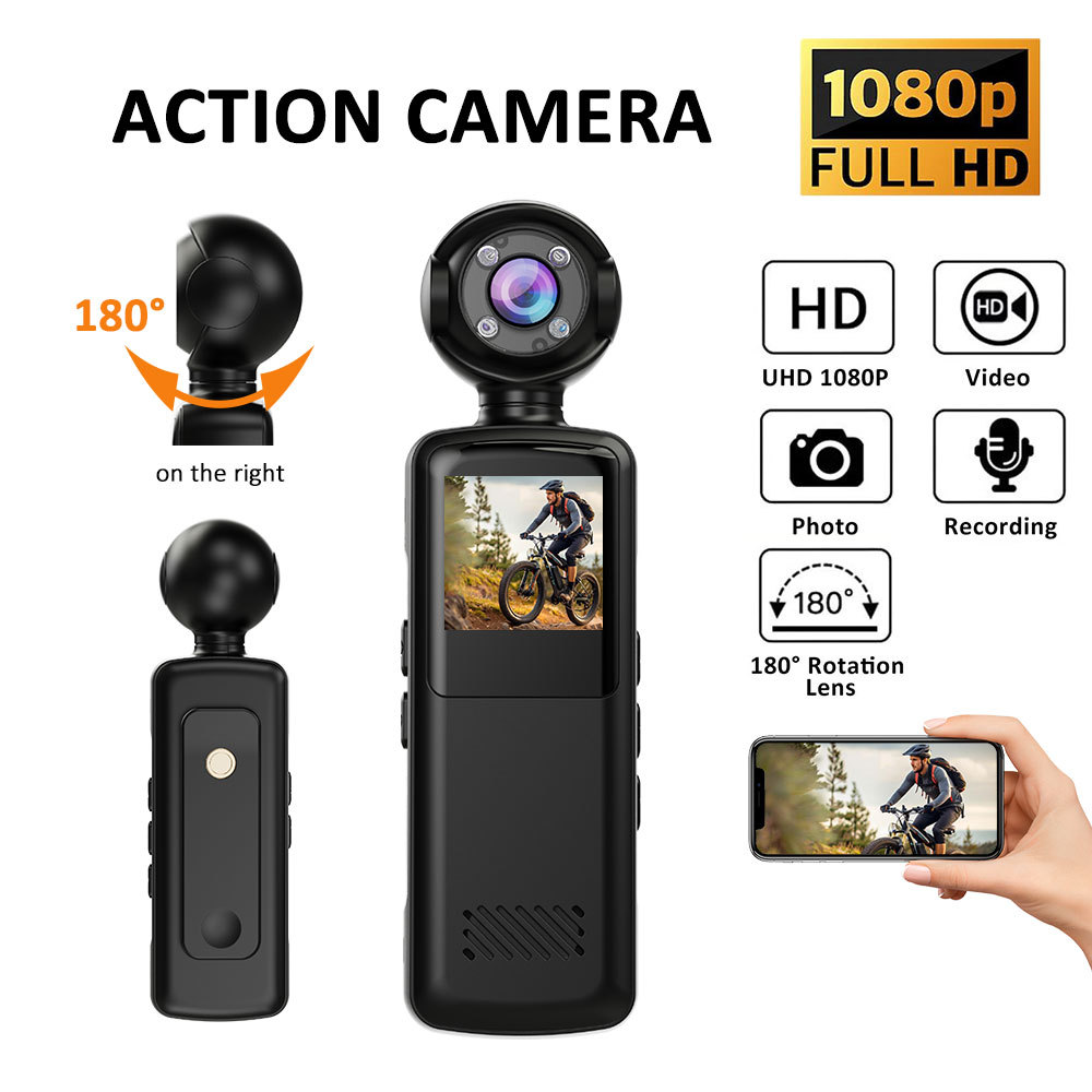 New High-Definition Handheld Back Clip Camera 1080P with Wifi High-Definition Law Enforcement Recorder Outdoor Sports Camera