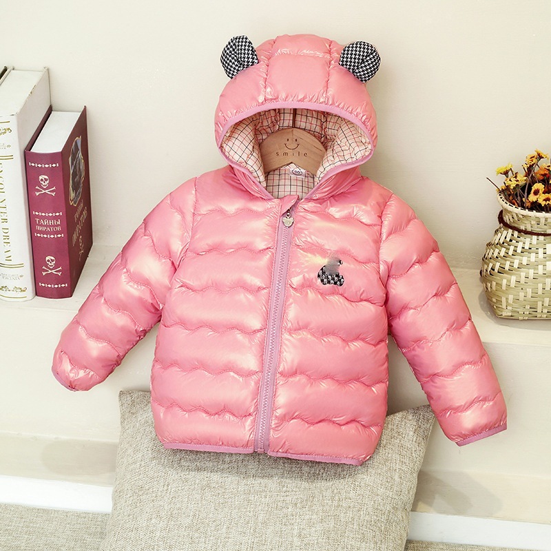 Otoño e Invierno para niños de algodón ligero para niños y niñas cálido bebé chaqueta acolchada de algodón Abrigo acolchado de algodón de invierno