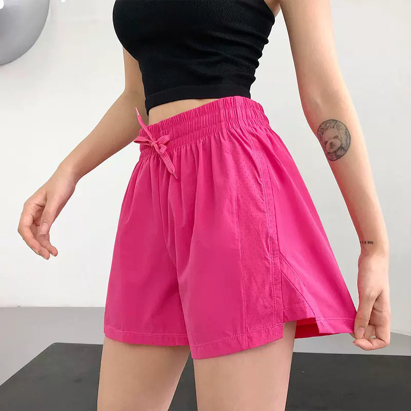 Summer Sports Shorts Women's Fake Two-piece Anti-running Light Training Yoga Pants Mesh Breathable Quick-drying Running Fitness Shorts Summer Sports Shorts Women's Fake Two-piece Anti-running Light Training Yoga Pants Mesh Breathable Quick-drying Running Fitness Shorts