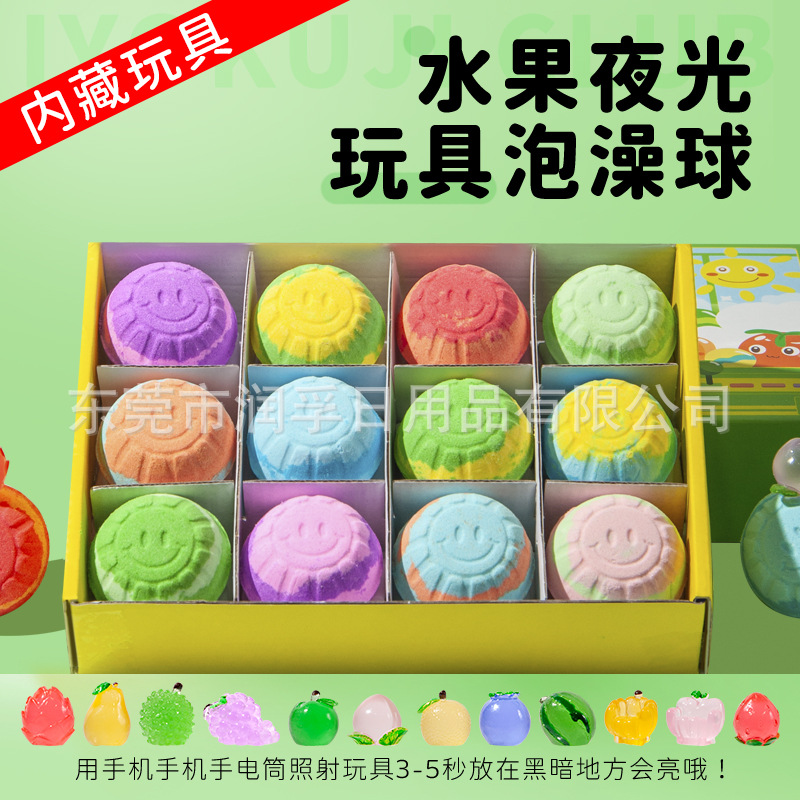 60 г * 12 фруктовых игрушечных шариков для ванны