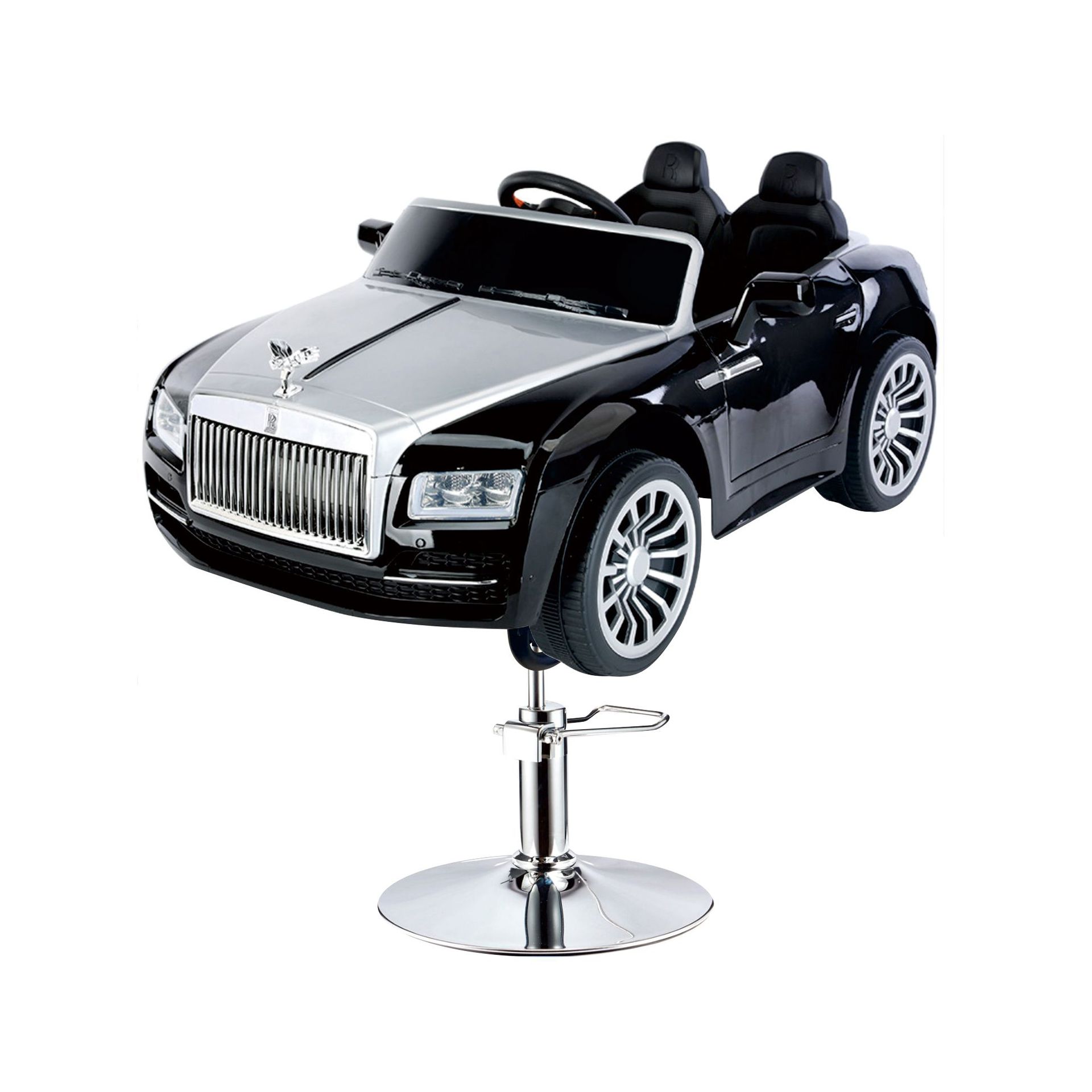 Asiento de peluquería eléctrico para niños, silla de peluquería para automóvil, silla giratoria elevadora, música, salón de peluquería para niños, silla de corte para niños image 42