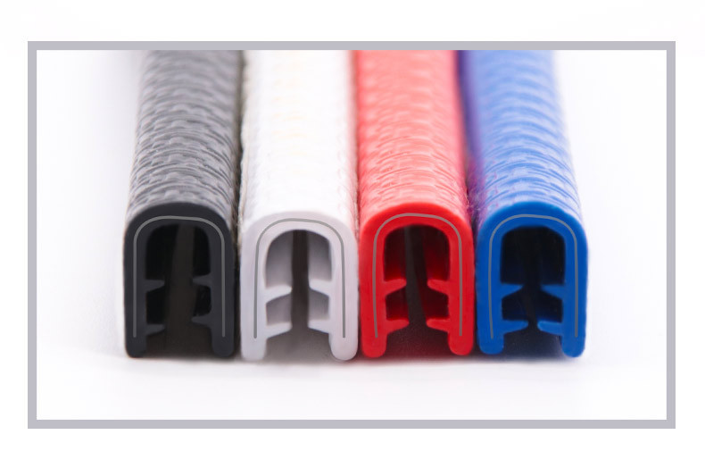 Car bumper strip wholesale car door sealing strip full car decoration U-shaped strip scratch-proof rubber strip paste-free protective strip