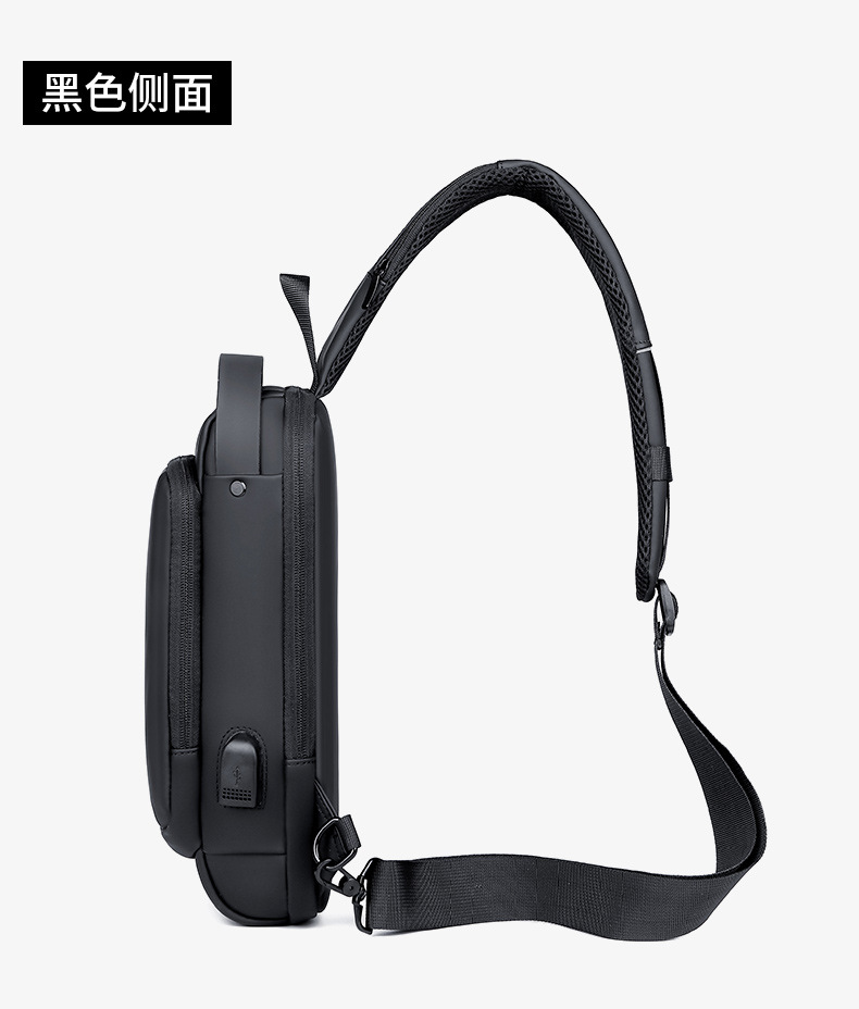 Men's Chest Bag Password Lock Anti-theft Cycling Bag Casual Outdoor Running Travel Waist Bag Shoulder Crossbody Sports Backpack