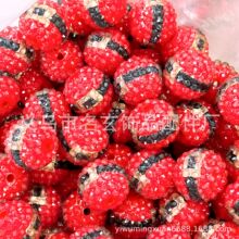 diy亚克力20MM树脂钻球钻珠diy钻球钻珠散珠金腰带钻球串珠笔配件