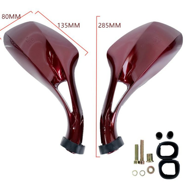 Motorcycle Scooter Electric Vehicle Zhongsha Princess Reversing Mirror Reflective Mirror Rotatable Rearview Mirror with Wide Field of View