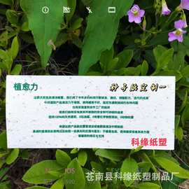 可发芽种子纸卡片婚礼邀请卡入场券名片门票邀请函明信片抽奖批发