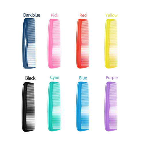 Plastic comb, mini small row comb, compact thick-and-thin brush, hairdressing comb—directly supplied for department stores and hotels, portable design.