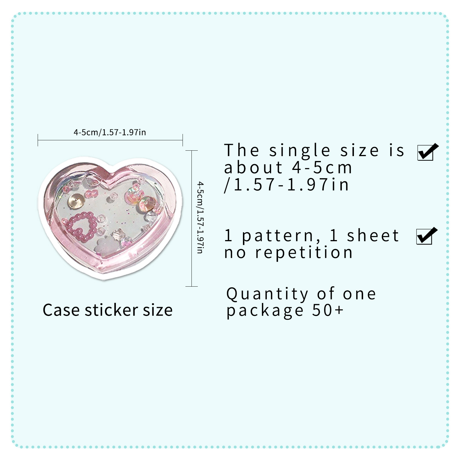 20g Weight 1 Set Heart Shape Cat School Graduation PVC Self-adhesive Cartoon Style Cute Stickers
