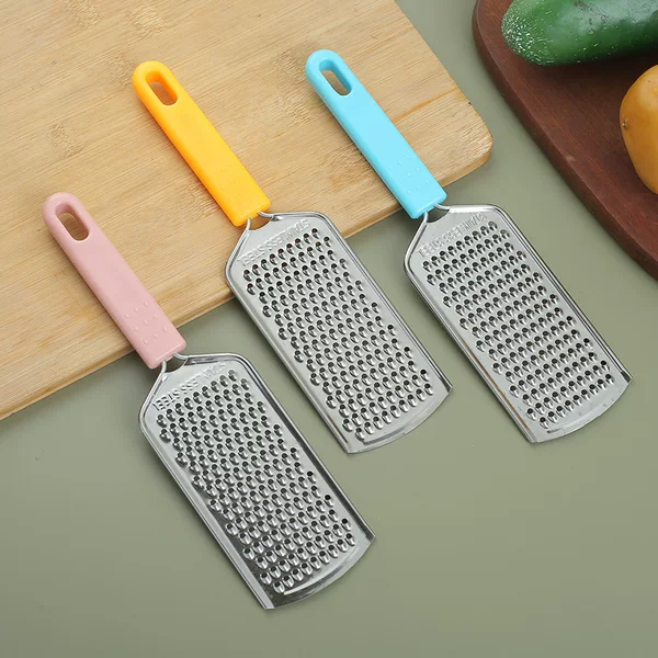 New Multifunctional Stainless Steel Cheese Grater Kitchen Hand Protection Vegetable Cutting Artifact Cheese Grinder Ginger Grinder Factory Direct Sale