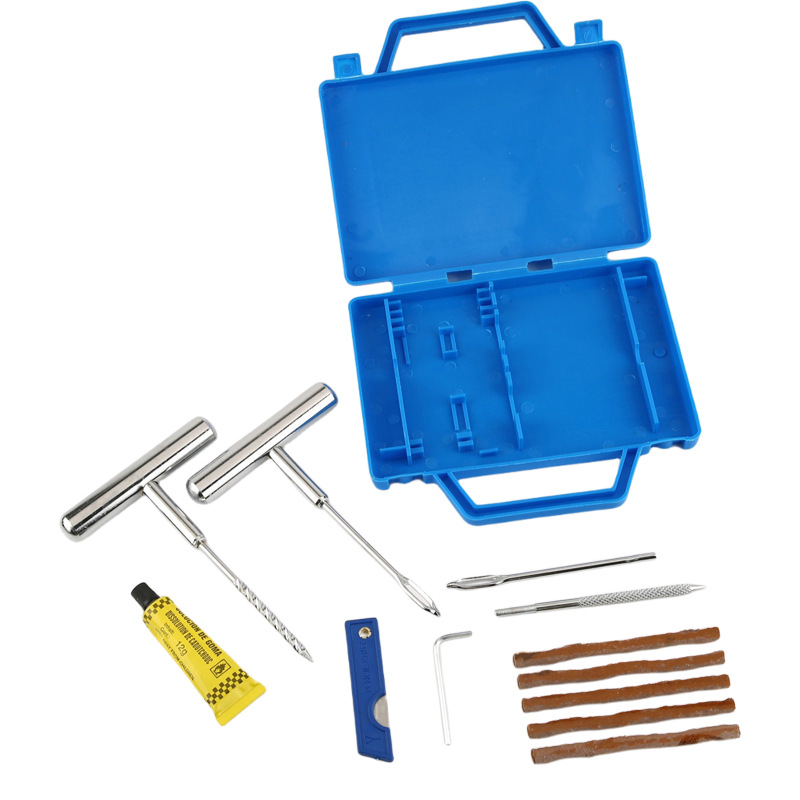Car vacuum tire repair tool suit outdoor emergency motorcycle vacuum fast maintenance large cross-border