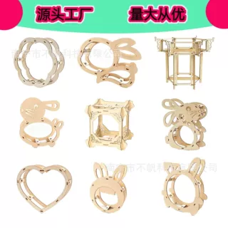 传统灯笼架子 儿童diy手工木制灯笼创意手工中秋节古风灯笼框架子