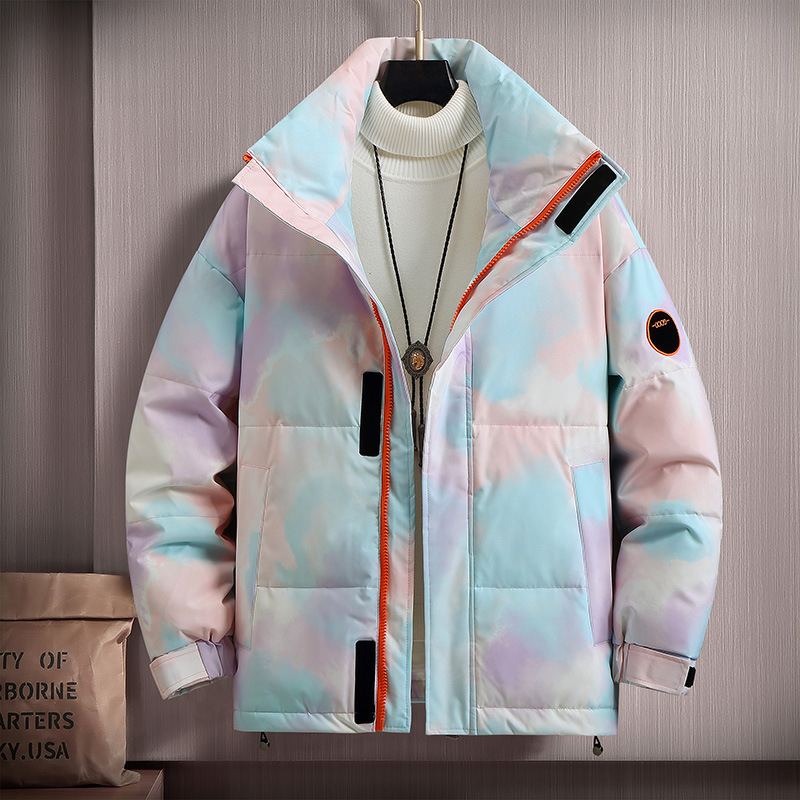 Men's Clothing thick stand collar winter jacket teenagers couple trend_voghion.com